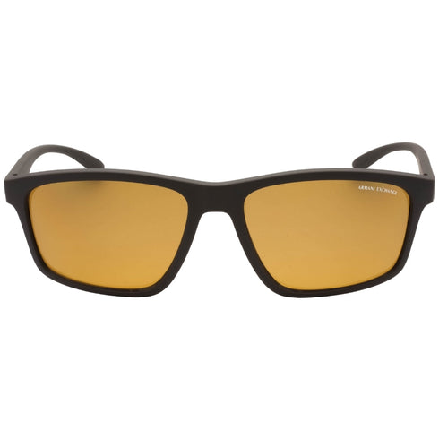 Armani Exchange Polar Brown Lens Dark Brown Sunglasses 0AX4122S 804183